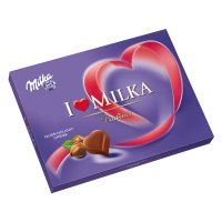 Milka I Love Milka Haselnusscreme Pralinen (110g Packung)