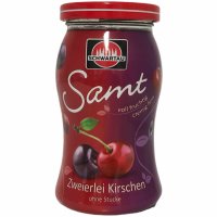 Schwartau Samt zweierlei Kirschen Fruchtaufstrich ohne...