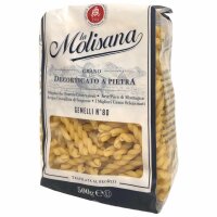 La Molisana Nudeln Gemelli No.80 6er Pack (6x500g Packung) + usy Block