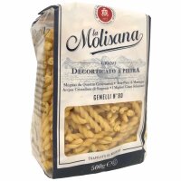 La Molisana Nudeln Gemelli No.80 6er Pack (6x500g Packung) + usy Block