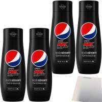 SodaStream Pepsi max Getränke-Sirup zero Zucker 4er...