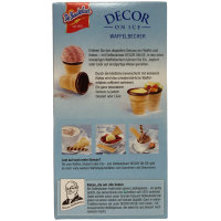 De Beukelaer Decor on Ice Waffelbecher extras Knusprig für Eis Dessert oder Likör 16 Stück (60g Packung)