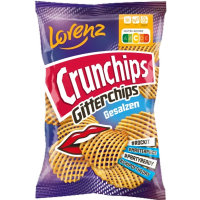 Lorenz Crunchips Gitterchips gesalzen glutenfrei (150g...