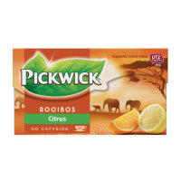 Pickwick Rotbusch Tee mit Zitronenaroma ohne Koffein 20x1,5g Beutel MHD 10/2023