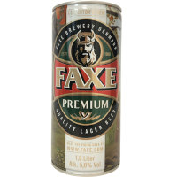 Faxe Premium Lagerbier Vol. 5% (1x1,0L Dose) EINWEG Pfand