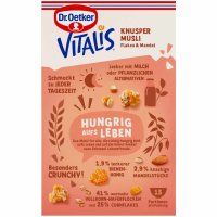 Dr. Oetker Vitalis Knusper Müsli Flakes und Mandel (600g Packung)