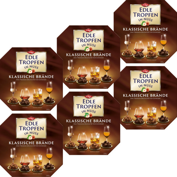 Trumpf Edle Tropfen in Nuss Klassische Brände VPE (6x250g Packung)