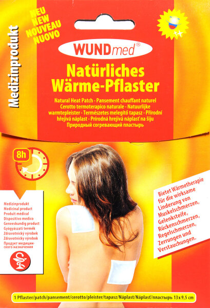 WUNDmed Natürliches Wärme Pflaster Hypoallergen (13x9,5cm)