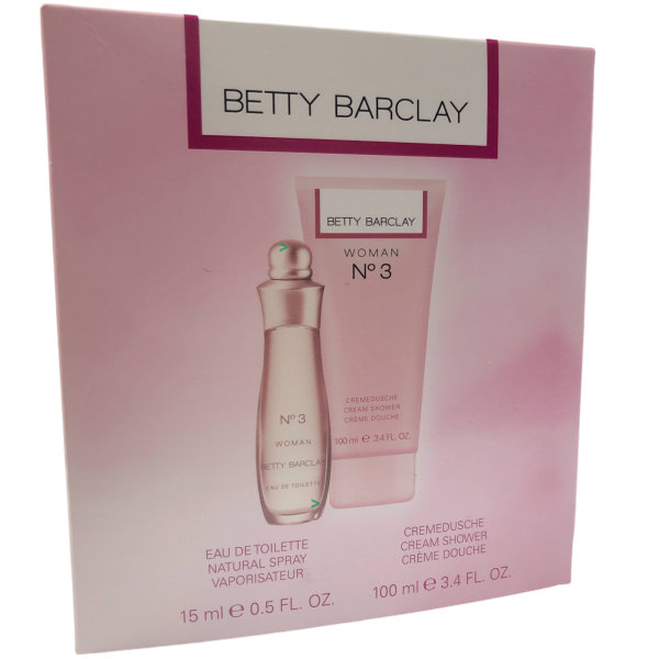 Betty Barclay WOMAN N°3 Geschenkset (15ml Eau de Toilette und 100ml Cremedusche)
