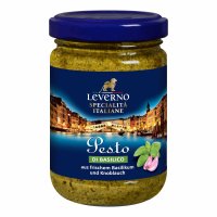 Leverno Pesto di Basilico aus frischem Basilikum und...