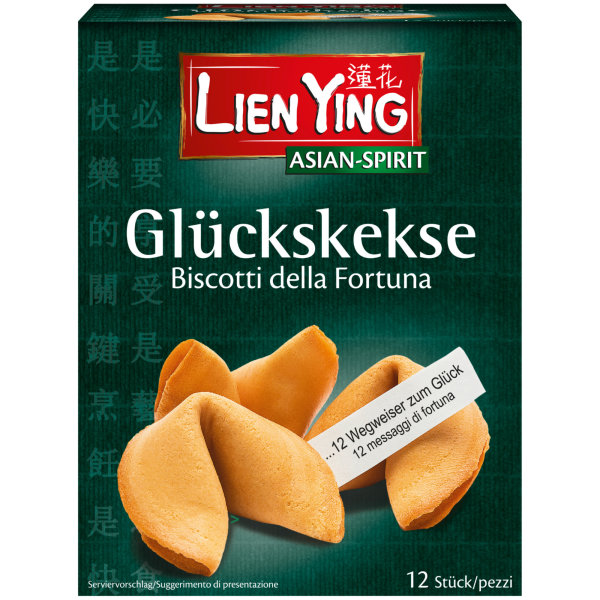 Lien Ying Glückskekse mit weisen Botschaften (70g Packung)