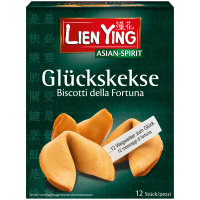 Lien Ying Glückskekse mit weisen Botschaften (70g Packung)