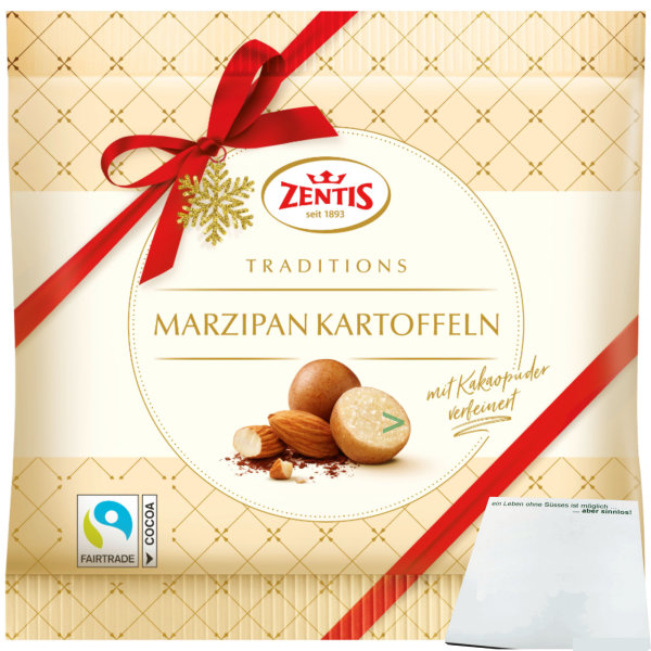 Zentis Marzipan Kartoffeln (200g Beutel) + usy Block