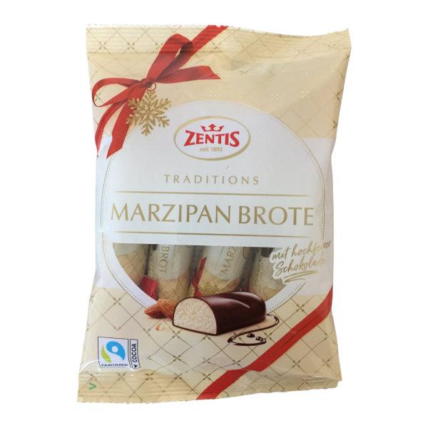 Zentis Marzipan Brote 4x25g 6er Pack (6x100g Beutel) + usy Block