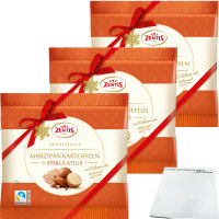 Zentis Marzipan Kartoffeln Spekulatius 3er Pack (3x100g Beutel) + usy Block