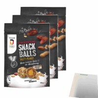 Edeka Snack Balls Erdnuss Salz 3er Pack (3x145g Beutel) +...