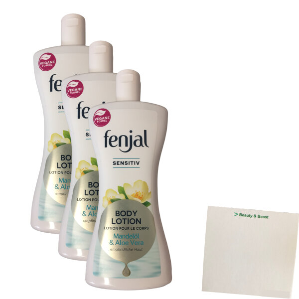 Fenjal sensitive Body Lotion  3er Pack (3x400ml Flasche)  + usy Block