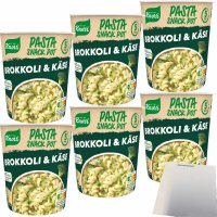 Knorr Pasta Snack Brokkoli-Käse Sauce 6er Pack...