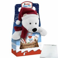 Kinder Maxi Mix Plüschtier Enno Eisbär (133g Packung) + usy Block