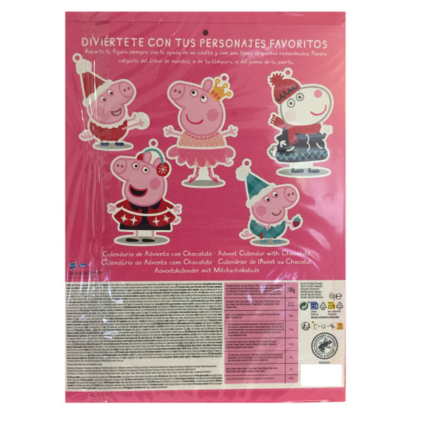 Adventskalender Peppa Pig Milchschokolade (65g) + usy Block