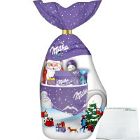 Milka Weihnachtsbecher die beliebte Milka Tasse (99g Inhalt) + usy Block
