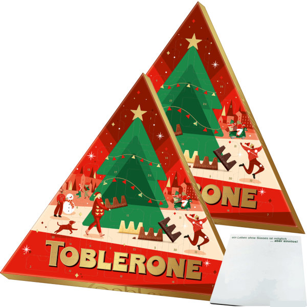 Toblerone Adventskalender Doppelpack (2x200g Packung) + usy Block