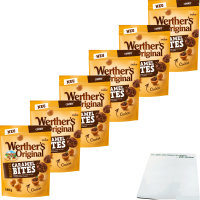 Werthers Original Blissful Caramel Bites Cookie 6er Pack (6x140g Beutel) + usy Block