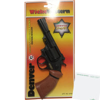 Denver 12-Schuss Revolver Western 219mm mit EURO Caps...