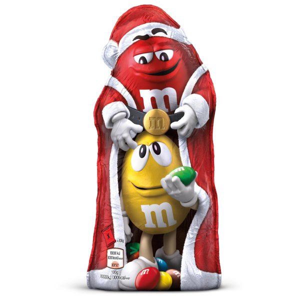 m&ms Shapes Schokoweihnachtsmann (100g Packung) MHD 19.02.2023 Sonderpreis