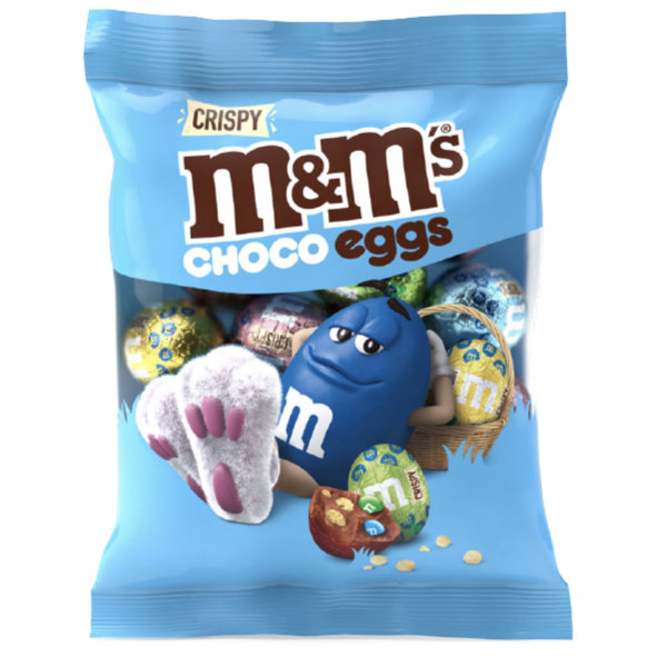 M&Ms Moulded Crispy Choco Eggs (72g Beutel) MHD 17.04.2022 Sonderpreis