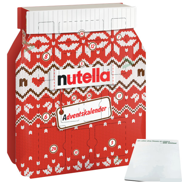 nutella Adventskalender (528g Packung) + usy Block