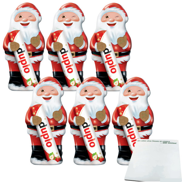 duplo Weihnachtsmann 6er Pack (6x75g Packung) + usy Block