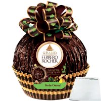Ferrero Grand Rocher Zartbitterschokolade XXL Oster Schatzkugel (125g Packung) + usy Block