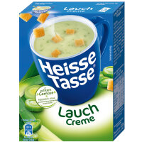 Erasco Heisse Tasse Lauch Creme Suppe 6er Pack (18 Beutel a 17,66g) + usy Block