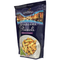 Leverno Grissini Piccoli Knoblauch & Petersilie 6r Pack (6x100g Packung) + usy Block