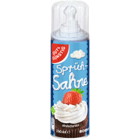 Gut&Günstig Sprühsahne 30% Fett 6er Pack (6x250ml Dose) + usy Block