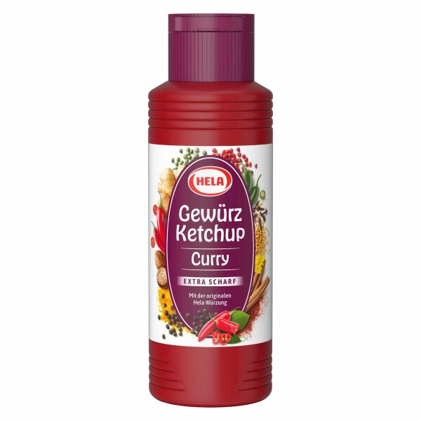 Hela Curry Gewürz Ketchup extra hot (300ml Flasche)