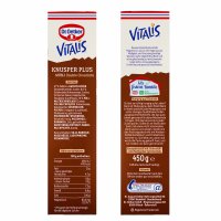 Dr.Oetker Vitalis Knusper Plus Müsli Double Chocolate (450g Packung)