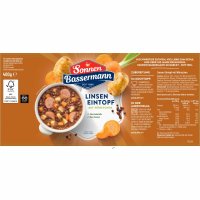 Sonnen Bassermann Linseneintopf mit Würstchen VPE (6x400g Dose)