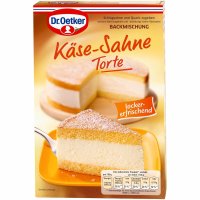 Dr. Oetker Käse-Sahne Torte Backmischung 3er Pack (3x385g Packung) + usy Block