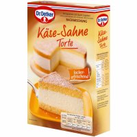 Dr. Oetker Käse-Sahne Torte Backmischung 3er Pack (3x385g Packung) + usy Block