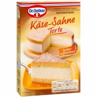 Dr. Oetker Käse-Sahne Torte Backmischung VPE (8x385g Packung) + usy Block