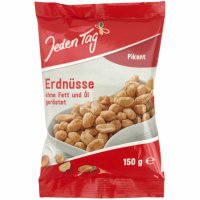 Jeden Tag Erdnüsse Pikant Gewürzt 12er Pack...