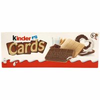 Ferrero Kinder Cards Kekse mit Milch und Kakaofüllung 128g MHD 04.05.2024 Restposten Sonderpreis