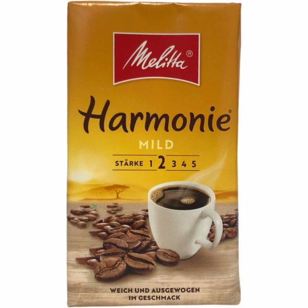 Melitta Harmonie Mild Stärke 2 Gemahlener Röstkaffee 500g MHD 29.03.2023 Restposten Sonderpreis