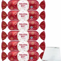 Gut & Günstig Marzipan Brot mit Schokolade überzogen 6er Pack (6x175g Packung) + usy Block