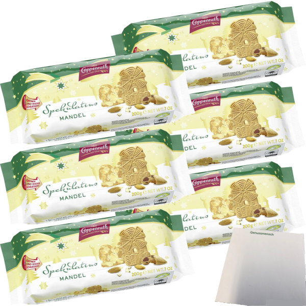 Coppenrath Spekulatius mit Mandel 6er Pack (6x200g Packung) + usy Block