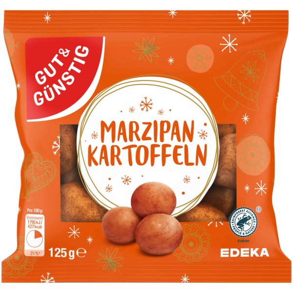 Gut & Günstig Marzipan Kartoffeln (125g Packung)