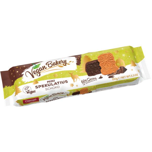 Coppenrath mini Schoko-Spekulatius Vegan 3er Pack (3x150g Packung) + usy Block