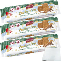 Coppenrath Mini Gewürz-Spekulatius Zucker- und Laktosefrei 3er Pack (3x150g Packung) + usy Block